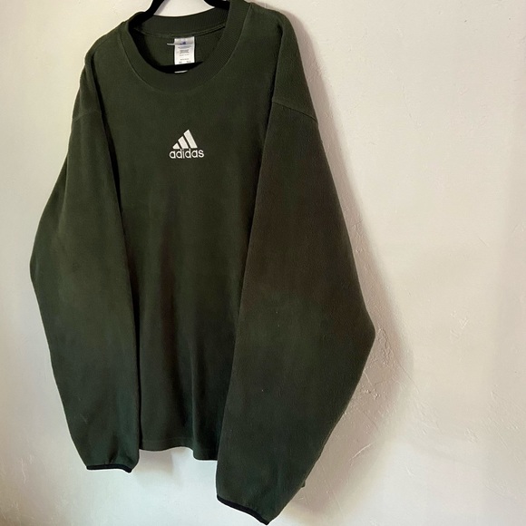 Adidas vintage fleece crew neck sweater - Picture 2 of 9